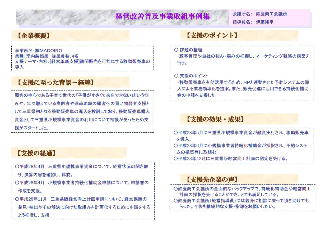 経営改善普及事業取組事例6